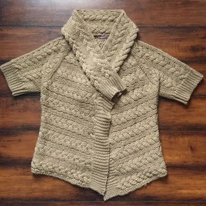 Calypso alpaca open cardigan sweater